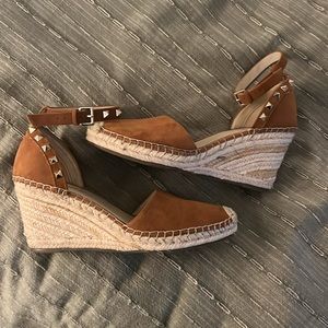 Marc Fisher Espadrille shoes, camel suede color. Never worn.